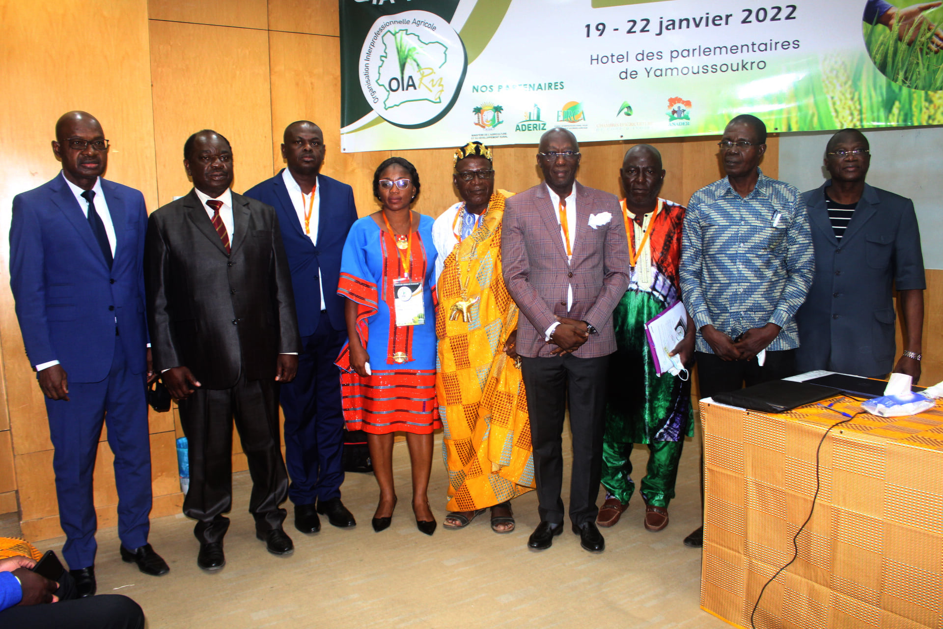 Photo de groupe de l'Assemblée Générale OIA-RIZ